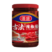 蓬盛 古法辣椒酱 调味品 中辣剁椒酱 230g