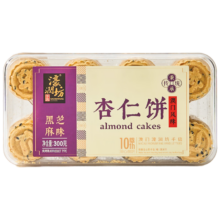 濠润坊 手信休闲蛋糕点心 黑芝麻味杏仁饼300g