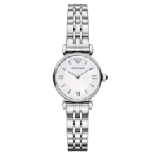 安普里奥·阿玛尼（Emporio Armani）手表女白月光贝母表盘简约石英腕表新年礼物生日礼物送女友AR1763