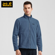 Jack Wolfskin狼爪抓绒衣男装秋冬款户外加厚保暖抓绒内胆防风外套5029051 5029051-6000/黑色/偏小一码 XL 180/104A