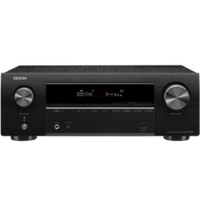 天龙（DENON）AVR-X550BT功放音响智能音箱家庭影院5.2声道AV功放机大功率支持4K杜比DTS USB蓝牙进口 黑色