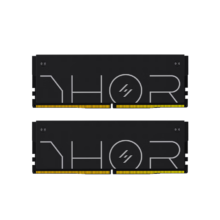17号20点：阿斯加特 32GB 16Gx2 套 DDR5 6000 台式机内存条 雷神索尔马甲条 极夜黑 C26