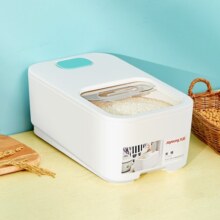 九阳（Joyoung）米桶家用防虫防潮密封桶面粉储存塑料桶大容量米缸防霉杂粮收纳箱 【升级加厚20斤装】-【加米勺】