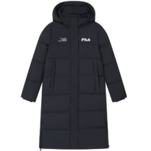 FILA 斐护科技 女式长款连帽羽绒服