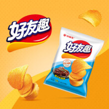 PLUS会员：好丽友（ORION）好友趣薯片零食儿童休闲零食多汁牛排味70g×8件