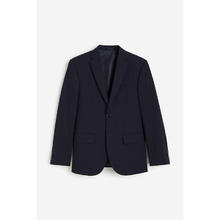 H&M HM男装西服春季商务单排扣后中开衩修身西装上衣0713986