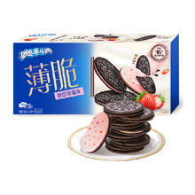 OREO 奥利奥 薄脆饼干酸甜草莓味190g休闲网红儿童零食
