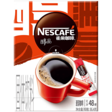 雀巢（Nestle）醇品速溶美式黑咖啡粉0糖0脂*健身燃减防困48包*1.8g李昀锐推荐