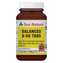 SUN NATURAL【美国原装】阳光天然维生素B族 促进心脏皮肤神经发育提高免疫力