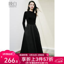 晚白 ONEBUYE 赫本风淑女连衣裙 10114258547373