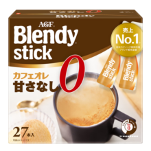 AGF 速溶三合一咖啡粉 无蔗糖8.3g*27支 Blendy牛奶速溶咖啡