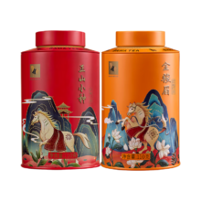 PLUS会员：八马 茶业组合茶叶 欢腾金骏眉正山小种 110g*2罐装