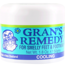 老奶奶臭脚粉（Gran’s remedy）新西兰进口Gran's remedy老奶奶除鞋臭脚运动粉除脚汗净化除味粉 50g 1罐 经典款【薄荷味】
