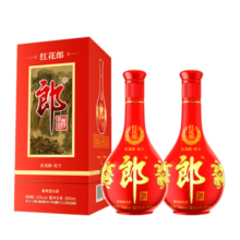 郎酒红花郎十 酱香型白酒第四代 53度 53度 500mL 2瓶