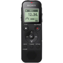 索尼（SONY）录音笔ICD-PX470 4GB 黑色 支持PCM线性录音 便携式学习商务采访 专业大直径扬声器