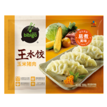 必品阁（bibigo） 饺子包子饭团蒸煎饺速冻早餐速食 王水饺-玉米猪肉300g