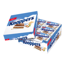 knoppers优力享 德国进口 巧克力威化饼干24包600g