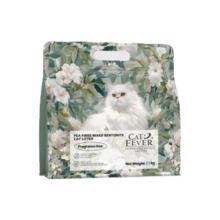 喵洁客CATFEVER豆腐膨润土混合猫砂除臭无尘植物砂无香 (浅蓝袋) 2.5kg