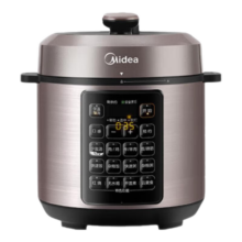 美的（Midea）电压力锅电高压锅压力锅电饭煲3-4-6人0涂层系列304不锈钢内胆家用双加深内胆5L大面板少盐高压 加深内胆 |适合2-10人使用 | 5L