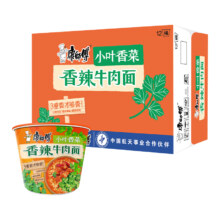 88VIP：康师傅 方便面经典香菜香辣牛肉面108g*12桶