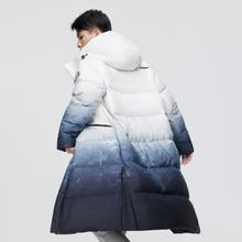 波司登 男女同款装时尚运动中长款保暖羽绒服