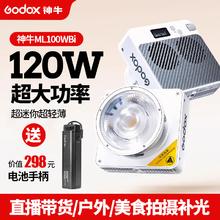 神牛 ML100Bi双色温大功率100W直播拍摄打光灯口袋外拍户外补光灯 神牛ML100Bi标配