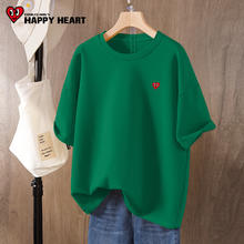 查尔斯桃心 CHARLES JANG'S HAPPY HEART 桃心半袖 墨绿