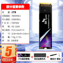 海力士 Platinum P41 NVMe M.2 固态硬盘（PCI-E4.0）