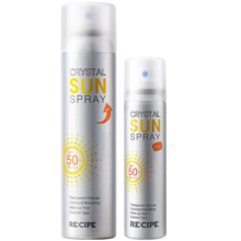 RE:CIPE玥之秘水晶防晒喷雾180+50ml军训沙滩海边男女士防晒霜全身SPF50+