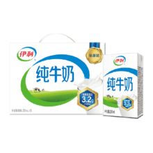 88vip：伊利 无菌砖牛奶 250ml×18盒