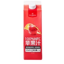 1号会员店100%NFC苹果汁饮料1L（纯果汁0添加）