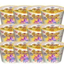 临期品：日清方便面 小马宝莉点心杯 香香牛肉风味 41g*12mini杯泡面