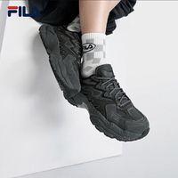 FILA 蕨草鞋FERN男女鞋运动鞋户外老爹鞋夏季休闲鞋黑色鞋子