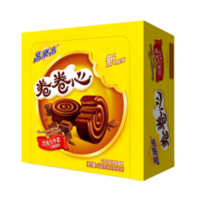 高乐高巧克力味卷卷心蛋糕25g*24枚营养早餐瑞士卷下午茶办公室点心600g