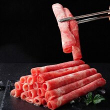 Plus会员:大希地 进口原切牛肉卷500g涮火锅食材 生鲜牛肉*3件+凑单
