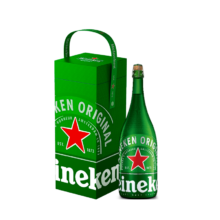 限地区：喜力啤酒（Heineken） 经典香槟瓶啤酒1500ml单瓶礼盒装  原装进口