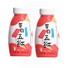 再降价：李子园 每日五红植物蛋白饮品红枣枸杞阿胶280ml*2瓶