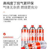岩谷 卡式炉气罐 便携户外野营烧烤安全防爆气瓶 250g*4瓶