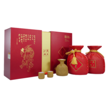 酒鬼（JIUGUI）【年货送礼】红坛礼盒 馥郁香型白酒 送礼白酒 高度白酒 52度 500mL 2瓶 礼盒装白酒