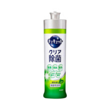 花王（KAO）果蔬餐具清洗剂去油污浓缩除味易冲洗洗洁精 绿茶香味 240ml