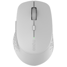 plus会员：雷柏 M300G 2.4G蓝牙 双模无线鼠标 1600DPI 时尚灰