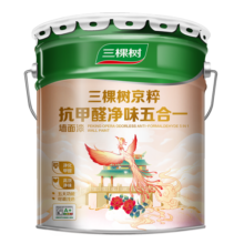 三棵树漆内墙乳胶漆京粹抗甲醛净味五合一墙面漆油漆涂料18L