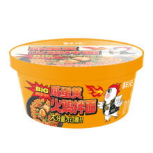 鲜禾 韩式咸蛋黄火鸡拌面117g/桶装