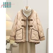Halo Queen 羽绒服女短款轻薄羽绒外套女简约百搭保暖上衣 H139Y1256