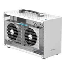 超频三（PCCOOLER）蜂鸟I100 白色电脑mini机箱 ITX手提便携小钢炮支持SFX电源支持30系列显卡 蜂鸟2