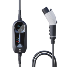 挚达随车充新能源便携式充电枪3.5kw家用车载充电器 适用小米小鹏比亚迪理想极氪001问界埃安等 10米-小黑侠【带屏+四档功率调节+定时预约】