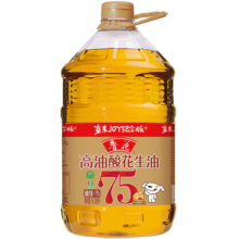 鲁花 食用油 5S压榨 高油酸花生油6.09L 油酸含量大于75%