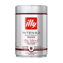 ILLY意利（illy）咖啡豆（深度烘焙）阿拉比卡意式黑咖啡罐装250g