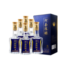 河套酒业河套陈酿 浓香型纯粮白酒 内蒙古特产老窖自饮小酌商务招待 50度 500mL 6瓶 整箱礼盒装