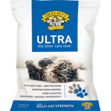 埃尔西博士 进口钠基膨润土猫砂 多猫强效天然矿砂 18.14kg|36.28斤【蓝标】